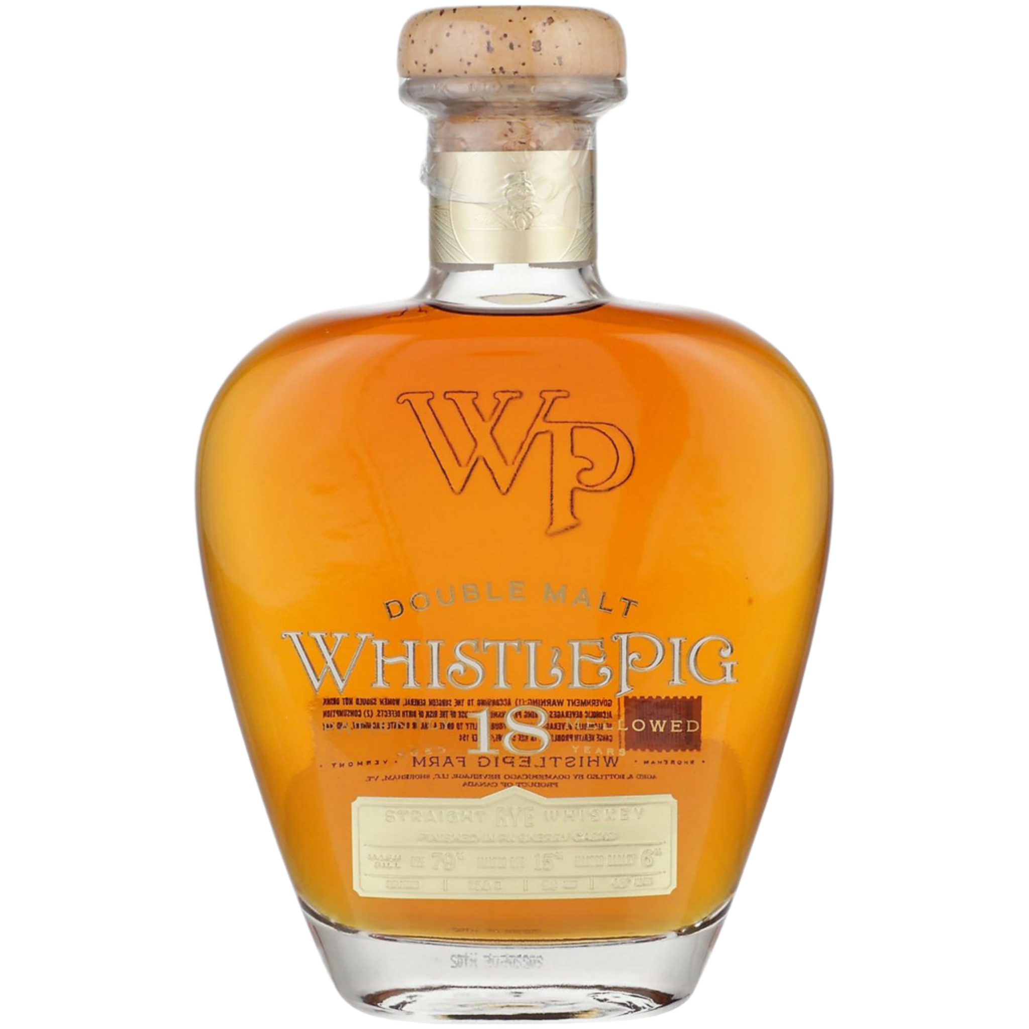 Whistlepig Rye 4th Edition Double Malt Finished In PX Sherry Cask 18 Year Whiskey