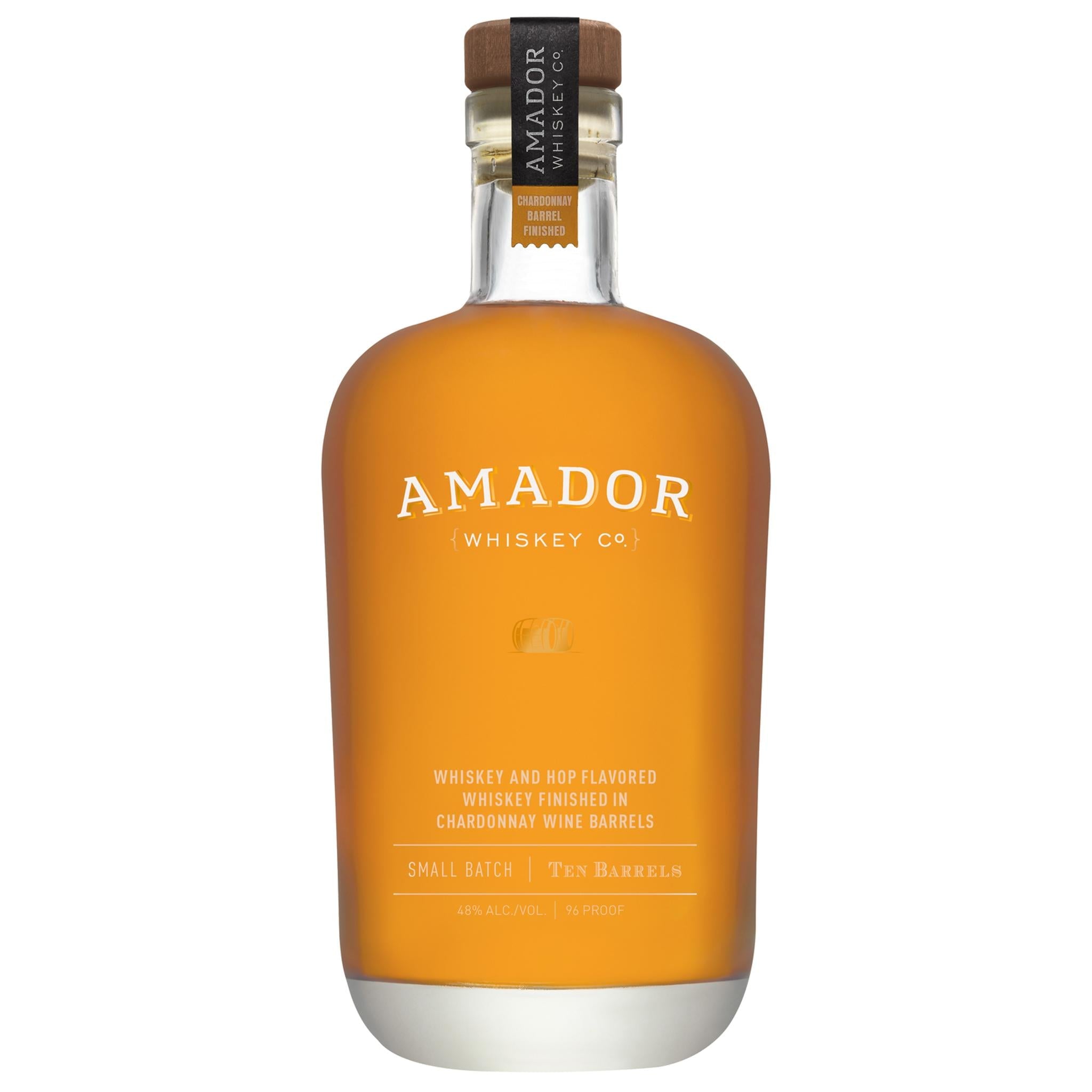 Amador Whiskey Co. Straight Hop Flavored Whiskey Ten Barrels California Small Batch