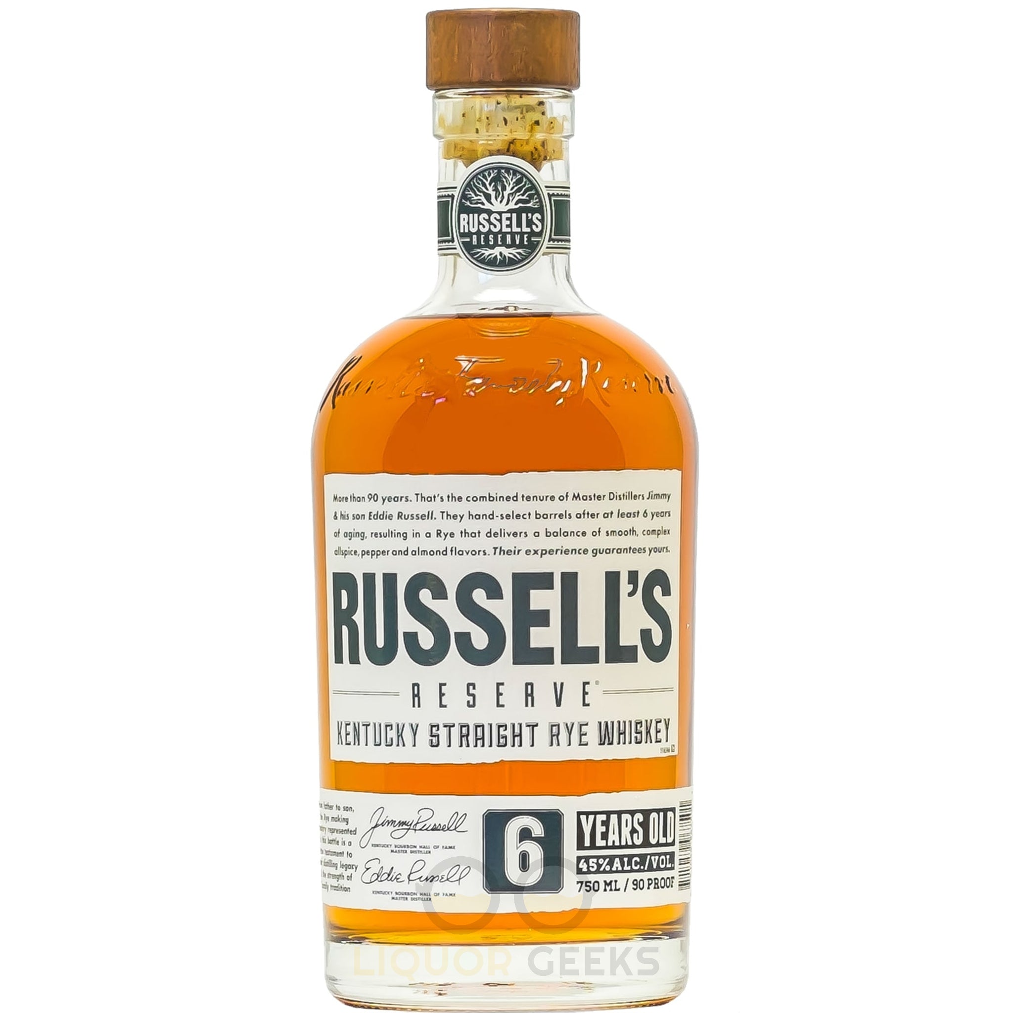 Russell's Reserve Straight Rye Whiskey 6 Year