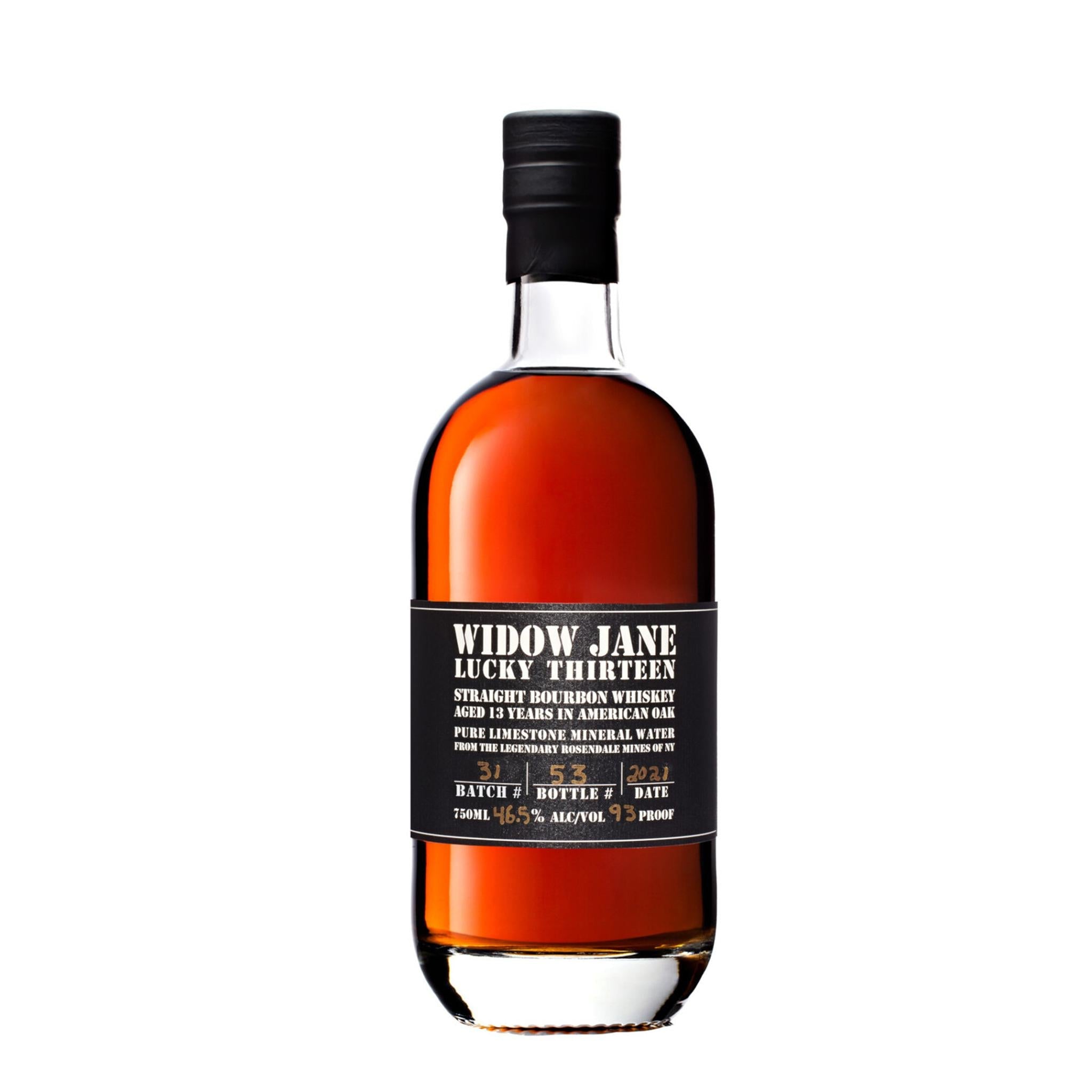 Widow Jane Straight Bourbon Lucky Thirteen 13 Year Whiskey
